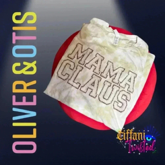 Oliver & Otis Mama Claus Tee - Tie-Dye Style - Size XXL - Picture 3 of 3